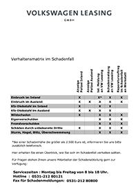 csm MyCompanyMyCar Schadensmatrix